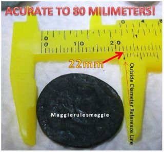 Exactly Measure Ancient Coins Artifacts Easy Read Pocket Vernier 