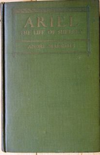 Ariel The Life of Shelley by Andre Maurois 1st HC 1924 Ella DArcy 