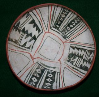 Anasazi Pottery Kwakina Polychrome Bowl No exterior Decoration