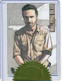 The Walking Dead Rick Grimes Andrew Lincoln Sketch Card