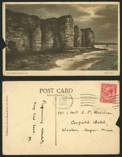 Cliftonville Cliffs 1922 Old Art Postcard Andrew Beer