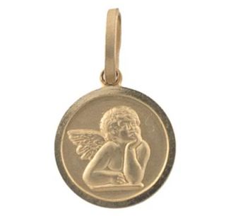guaranteed 14k solid yellow gold baby angel small charm pendant