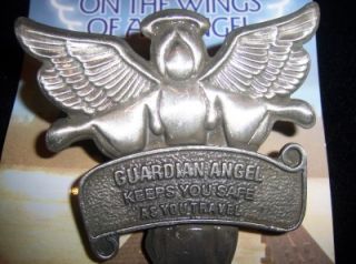 guardian angel visor clip metal car auto wings safe