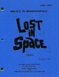 Lost in Space Unfilmed Script Malice in Wonderspace Guy Williams Billy 