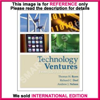 Technology Ventures by Andrew J 3rd International Edition 0073380180 