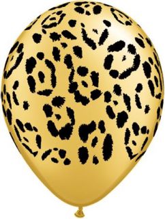safari animal print leopard latex 11 balloons £ 2 75