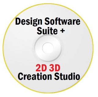   Graphics Design Creating Editing Animation Software Suite on CD