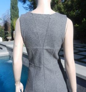 Luxe Spin on The Classic NWT Oscar de La Renta Fitted Gray Cashmere 
