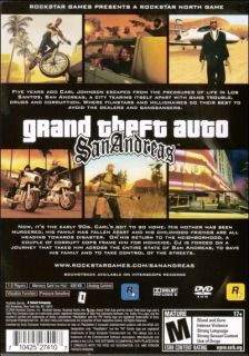 Grand Theft Auto San Andreas PlayStation 2 PS2 System
