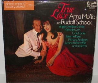 Anna Moffo Rudolf Schock True Love LP Eurodisc German Import