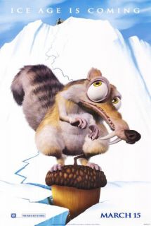 policy ice age movie poster 1 sided original advance 27x40