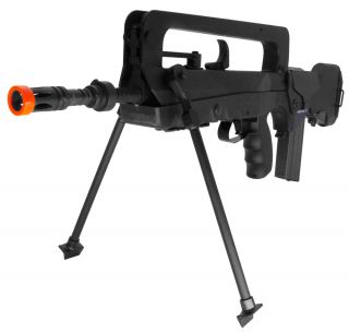 Licensed FAMAS Electric Airsoft Semi/Full Auto Rifle, 466 FPS, Bipod 