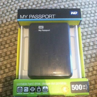 Western Digital My Passport Portable Hard Drive 500 GB