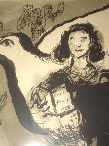   Chagall Anne Frank Lithograph from Journal de Anne Frank 1959