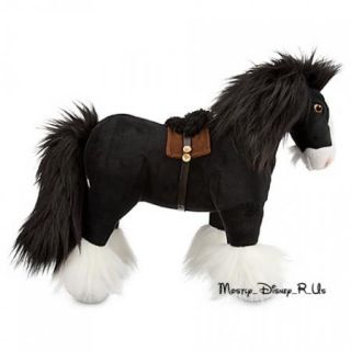 New Disney Store Exclusive Brave Angus Horse Stuffed Animal Plush Toy 