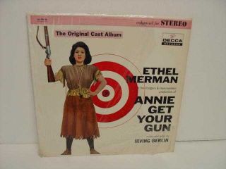 ANNIE GET YOUR GUN LP DL 79018 Orig CAST ETHEL MERMAN R VG C VG+ (LP 