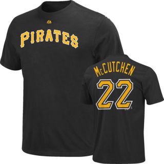 Andrew McCutchen Youth Black Majestic Name and Number Pittsburgh 