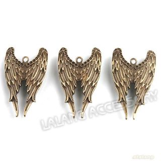 20pcs 141523 New Bronze Wings of Angel Charms Alloy Pendant Findings 