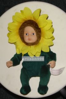 Anne Geddes Doll Baby Sunflower New in Gift Box Toys