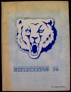 1974 Reflections Yearbook Antioch High School Tennessee TN Blue Bears 