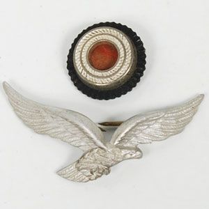 RARE Vintage WWII German Luftwaffe Eagle Hat Pin Dress Hat Pin •Nice 