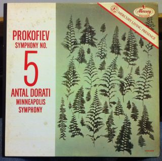 Antal Dorati Prokofiev Symphony No 5 LP VG MG 50258 Mercury Record 