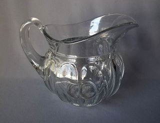Excellent Large Vintage Heisey Clear Glass Pitcher Signed