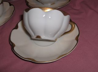 antique haviland china cups saucers silver anniversary limoges france 