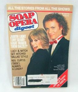  Opera Digest March 31 1981 Joan Van Ark Judith Light Tony Geary
