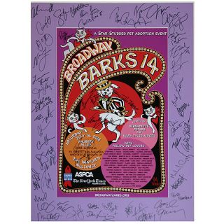 Bway Barks 14 Peters Moore Celeb Matte Sign 2012 Poster
