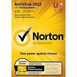 NEW Norton AntiVirus w antispyware 2012 / Norton Online Backup 5GB 