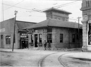 Photo 1900s Ann Arbor MI Railroad Depot Ticket Office
