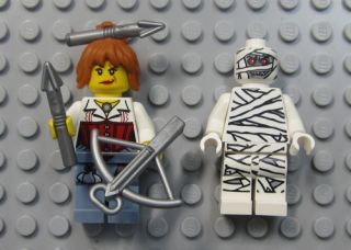   Monster Fighters 9462 Minifigures Mummy and Ann Lee with Crossbow NEW