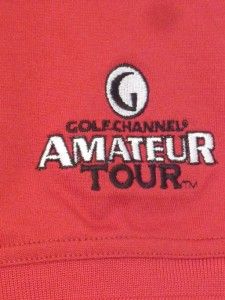 Golf Channel Polo Shirt Top Red XL Amateur Tour