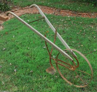 Vintage Rustic Hand Plow Cultivator Garden Decor Hungerford USA