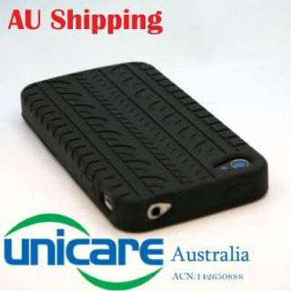 Tyre Tread Silicone Case Cover for Apple iPhone 4 4G 4S 4th Gen 