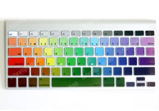 Rainbow Keyboard Vinyl Decal Laptop Sticker for Apple iMac Wireless 