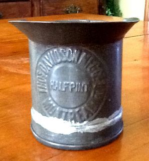 Antique 1800s Tin Measuring Cup Advertising Thos Davidson Mfg Co Ltd 
