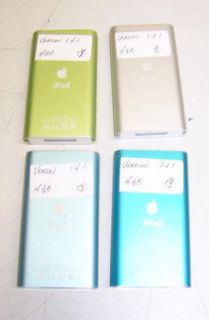 lot of 4 apple ipod mini 1st and 2nd gen 4gb these items were tested 