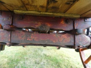 Antique Covered Horse Drawn Wagon Very Good Wood Wheels useable John 