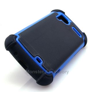 Aqua Blue x Shield Hard Case Gel Cover for HTC Sensation 4G T Mobile 