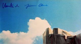 Christo Jeanne Claude Wrapped Wall ROM 1974 Orig Farboffset 