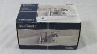 aquasource bathroom faucet satin nickel 0332841 new