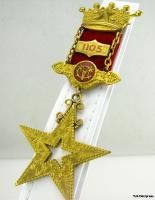 royal arcanum fraternal vmc 1105 star crown medal