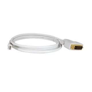 apple displayport male to dvi male cable white