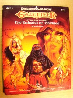 GAZ 2 Gazetteer Emirates of Ylaruam RARE Dungeons Dragons