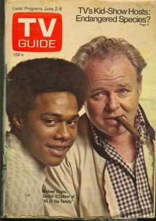 1972 TV Guide Carroll OConnor Archie Justice Evans