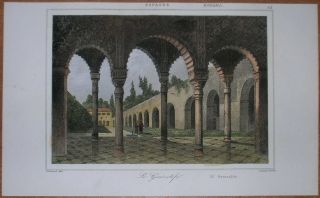 generalife published in a volume of l univers pittoresque paris approx 