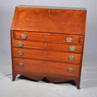 Antique Mid Atlantic Philadelphia Federal Period Drop Front Desk 1790 