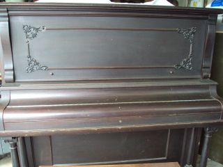 Vintage Antique Upright Piano w Bench Fair Condition Must See